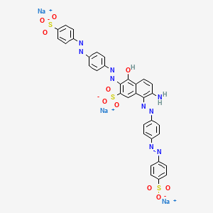 2-Naphthalenesulfonic acid, 7-amino-4-hydroxy-3,8-bis((4-((4-sulfophenyl)azo)phenyl)azo)-, trisodium salt