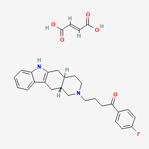 4-[(4aR,11aR)-1,3,4,4a,5,6,11,11a-octahydropyrido[4,3-b]carbazol-2-yl]-1-(4-fluorophenyl)butan-1-one;(E)-but-2-enedioic acid