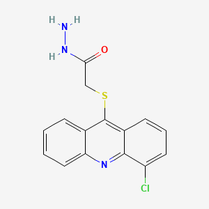 Acetic acid, ((4-chloro-9-acridinyl)thio)-, hydrazide