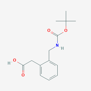 molecular formula C14H19NO4 B1271951 2-(Boc-氨甲基)苯乙酸 CAS No. 40851-66-9