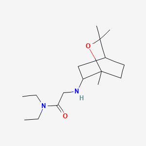 molecular formula C16H30N2O2 B12719511 N,N-Diethyl-2-(1,8-epoxy-p-menth-2-ylamino)acetamide CAS No. 93189-95-8