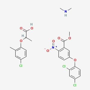 molecular formula C26H27Cl3N2O8 B12719533 Bifox CAS No. 85792-14-9