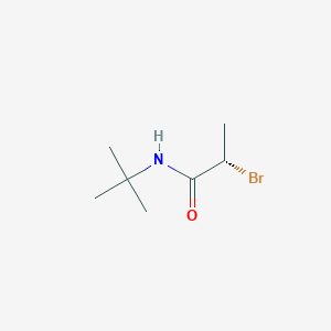 molecular formula C7H14BrNO B12719572 2-Bromo-N-tert-butylpropanamide, (S)- CAS No. 94347-55-4