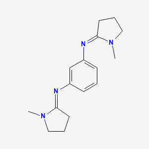 N,N'-Bis(1-methyl-2-pyrrolidinylidene)-1,3-benzenediamine