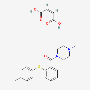 1-Methyl-4-(2-(4-methylphenylthio)benzoyl)piperazine hydrogen maleate