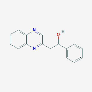 molecular formula C16H14N2O B1271970 1-苯基-2-(喹喔啉-2-基)乙醇 CAS No. 849021-27-8