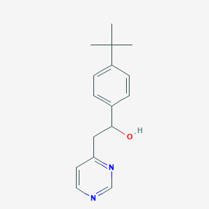 molecular formula C16H20N2O B1271971 1-(4-叔丁基苯基)-2-(嘧啶-4-基)乙醇 CAS No. 849021-31-4