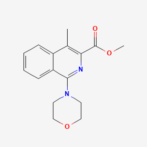 3-Isoquinolinecarboxylic acid, 4-methyl-1-(4-morpholinyl)-, methyl ester