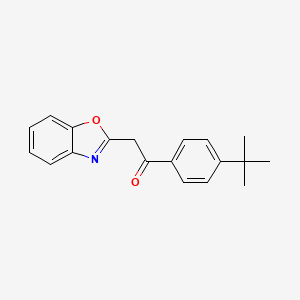 B1271972 2-(1,3-Benzoxazol-2-yl)-1-(4-tert-butylphenyl)ethanone CAS No. 849021-33-6