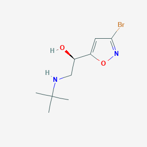 molecular formula C9H15BrN2O2 B12719775 Broxaterol, (R)- CAS No. 104164-30-9