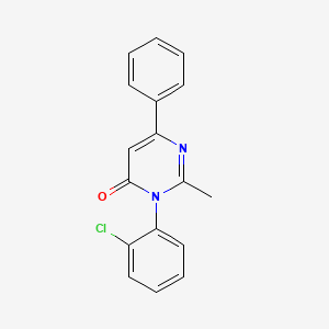 4(3H)-Pyrimidinone, 3-(2-chlorophenyl)-2-methyl-6-phenyl-