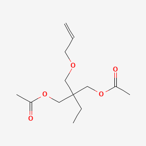 molecular formula C13H22O5 B12719813 1,3-Propanediol, 2-ethyl-2-((2-propen-1-yloxy)methyl)-, 1,3-diacetate CAS No. 67385-16-4