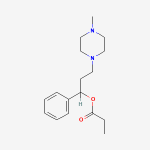 4-Methyl-alpha-phenyl-1-piperazinepropanol propanoate (ester)