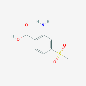 B1271988 2-Amino-4-(methylsulfonyl)benzoic acid CAS No. 393085-45-5