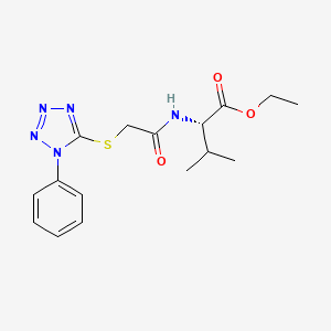 N-(((1-Phenyl-1H-tetrazol-5-yl)thio)acetyl)-L-valine ethyl ester