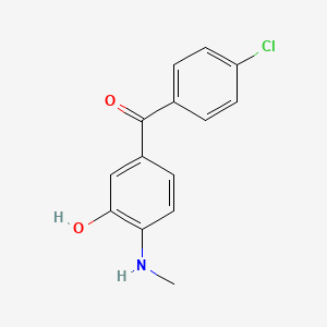 Methanone, (4-chlorophenyl)(3-hydroxy-4-(methylamino)phenyl)-