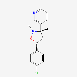 molecular formula C16H17ClN2O B12719931 Pyrisoxazole, trans- CAS No. 291771-99-8