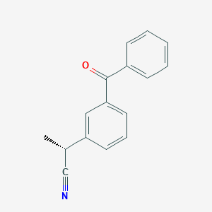 2-(3-Benzoylphenyl)propionitrile, (R)-