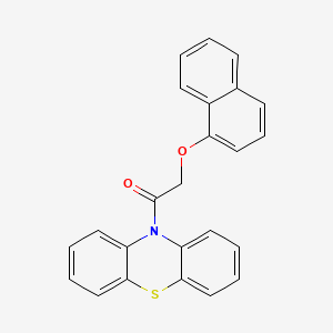 10H-Phenothiazine, 10-((1-naphthalenyloxy)acetyl)-