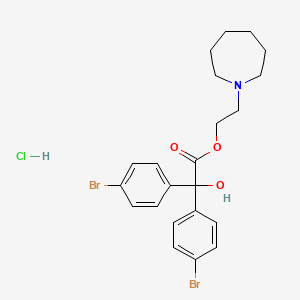 Benzeneacetic acid, 4-bromo-alpha-(4-bromophenyl)-alpha-hydroxy-, 2-(hexahydro-1H-azepin-1-yl)ethyl ester, hydrochloride