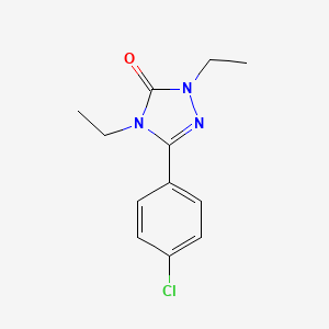 3H-1,2,4-Triazol-3-one, 2,4-dihydro-5-(4-chlorophenyl)-2,4-diethyl-