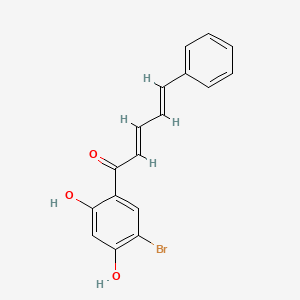 1-(5-Bromo-2,4-dihydroxyphenyl)-5-phenyl-2,4-pentadien-1-one