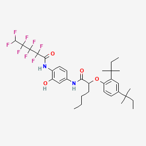 2-(2,4-Di-tert-pentylphenoxy)-3'-hydroxy-4'-[(5H-perfluorovaleryl)amino]hexananilide