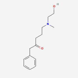 2-Pentanone, 5-((2-hydroxyethyl)methylamino)-1-phenyl-