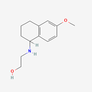 molecular formula C13H19NO2 B12720040 2-((1,2,3,4-Tetrahydro-6-methoxy-1-naphthalenyl)amino)ethanol CAS No. 52373-09-8