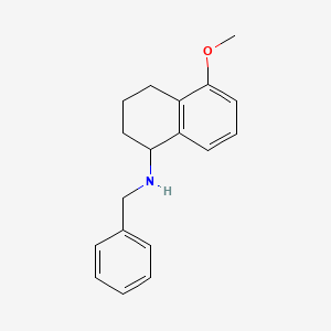 molecular formula C18H21NO B12720110 1,2,3,4-Tetrahydro-5-methoxy-N-(phenylmethyl)-1-naphthalenamine CAS No. 52372-99-3