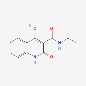 3-Quinolinecarboxamide, 1,2-dihydro-4-hydroxy-N-(1-methylethyl)-2-oxo-