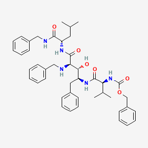 (2R,3S,4S)-N-(2-(Benzylamino)-4-((N-((benzyloxy)carbonyl)valyl)amino)-3-hydroxy-5-phenylpentanoyl)-L-leucine benzylamide