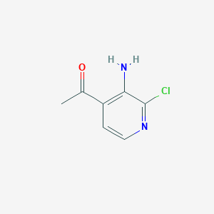 molecular formula C7H7ClN2O B1272028 1-(3-氨基-2-氯吡啶-4-基)乙酮 CAS No. 342899-35-8