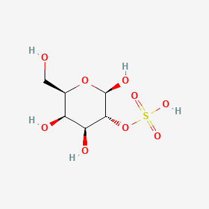 molecular formula C6H12O9S B12720287 [(2R,3R,4S,5R,6R)-2,4,5-trihydroxy-6-(hydroxymethyl)oxan-3-yl] hydrogen sulfate CAS No. 172229-18-4