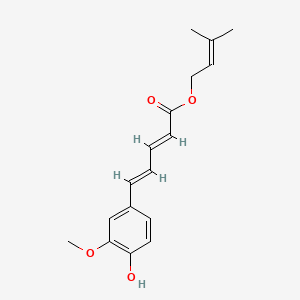 3-Methyl-2-butenyl 5-(4-hydroxy-3-methoxyphenyl)-2,4-pentadienoate