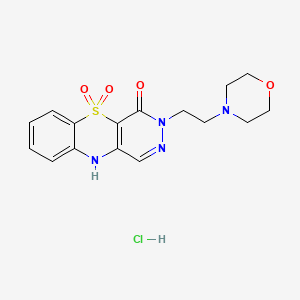 3-(2-morpholin-4-ylethyl)-5,5-dioxo-10H-pyridazino[4,5-b][1,4]benzothiazin-4-one;hydrochloride