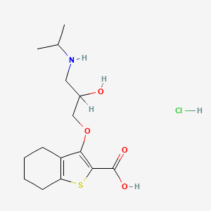 Benzo(b)thiophene-2-carboxylic acid, 4,5,6,7-tetrahydro-3-(2-hydroxy-3-((1-methylethyl)amino)propoxy)-, hydrochloride