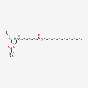 9-Octadecenoic acid, 12-(benzoyloxy)-, hexadecyl ester, (9Z,12R)-