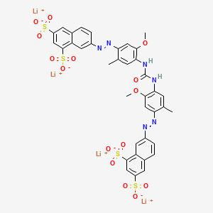 Tetralithium 7,7'-(carbonylbis(imino(5-methoxy-2-methyl-4,1-phenylene)azo))bis(naphthalene-1,3-disulphonate)