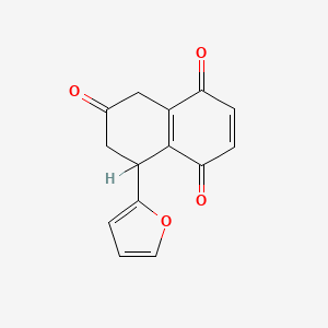 7,8-Dihydro-8-(2-furanyl)-1,4,6(5H)-naphthalenetrione