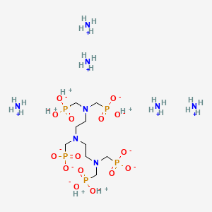 Pentaammonium pentahydrogen (((phosphonatomethyl)imino)bis(ethane-2,1-diylnitrilobis(methylene)))tetrakisphosphonate