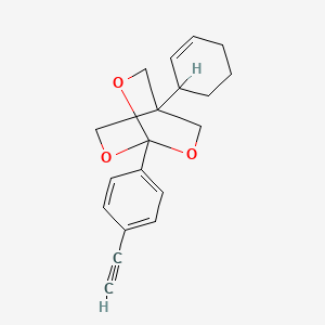 4-(2-Cyclohexen-1-yl)-1-(4-ethynylphenyl)-2,6,7-trioxabicyclo(2.2.2)octane