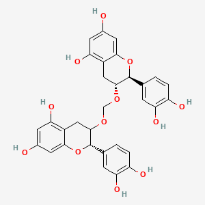 2H-1-Benzopyran-5,7-diol, 3,3'-(methylenebis(oxy))bis(2-(3,4-dihydroxyphenyl)-3,4-dihydro-, (2R-(2alpha,3beta(2R*,3S*))-