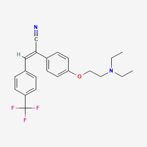 2-(4-(2-(Diethylamino)ethoxy)phenyl)-3-(4-(trifluoromethyl)phenyl)acrylonitrile