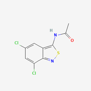 N-(5,7-Dichloro-2,1-benzisothiazol-3-yl)acetamide