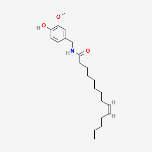 9-Tetradecenamide, N-((4-hydroxy-3-methoxyphenyl)methyl)-, (Z)-