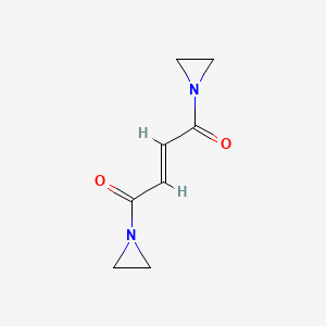 molecular formula C8H10N2O2 B12720525 1,1'-Vinylenedicarbonyldiaziridine CAS No. 73680-91-8