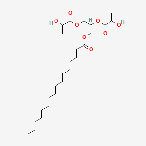 2,3-Bis(2-hydroxy-1-oxopropoxy)propyl palmitate