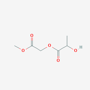 molecular formula C6H10O5 B12720567 2-Methoxy-2-oxoethyl lactate CAS No. 144875-08-1