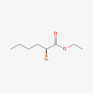 Ethyl 2-bromohexanoate, (S)-